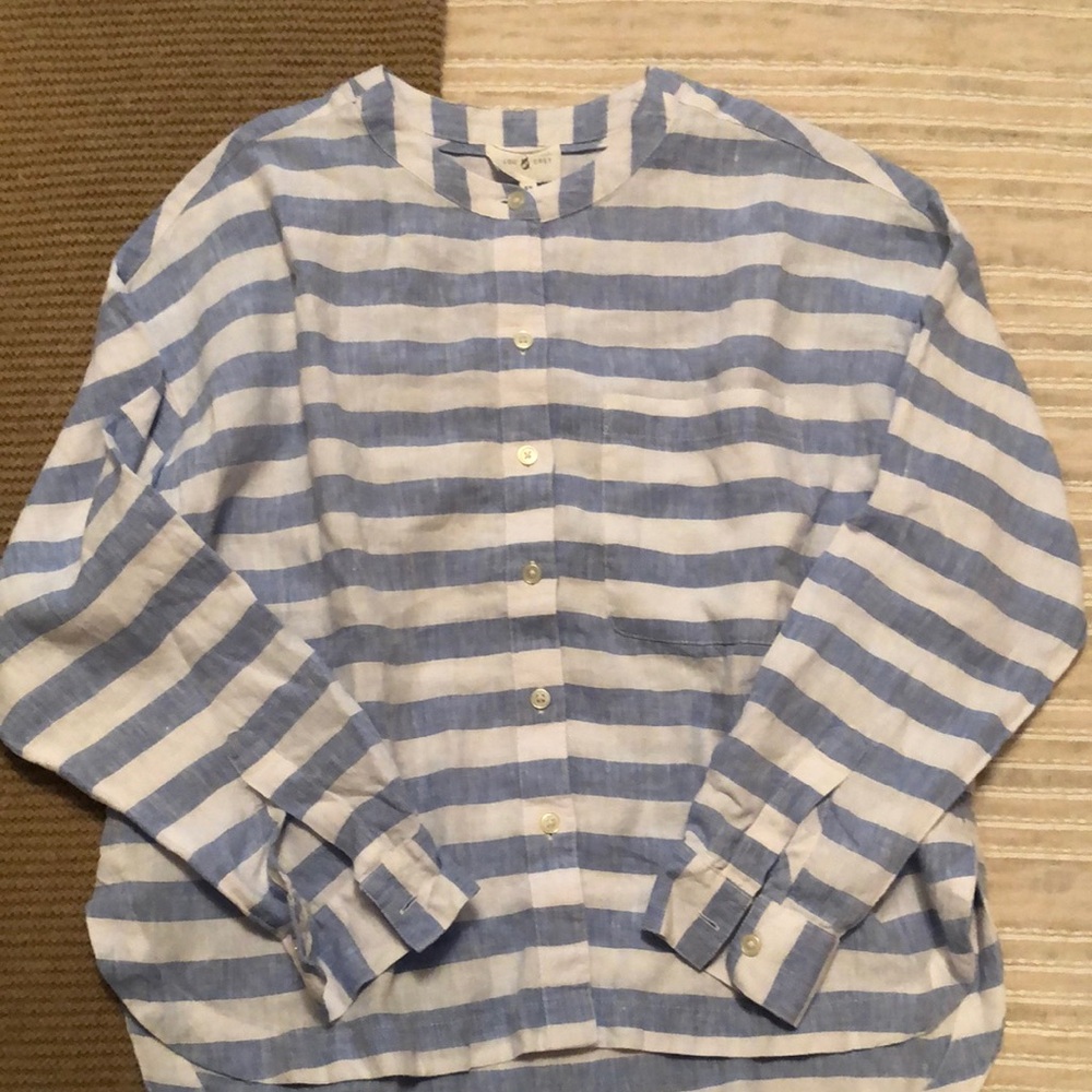 Lou grey LOFT linen set xs worn once
